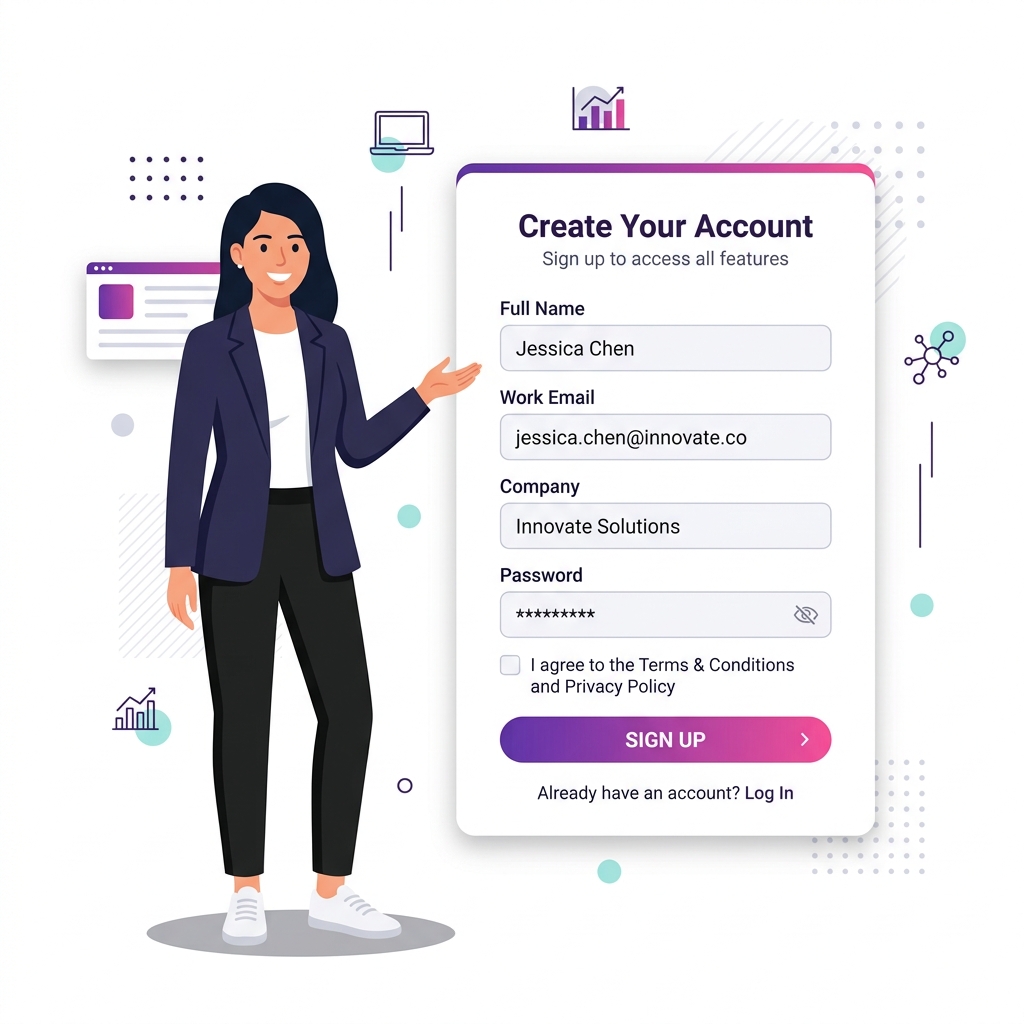 Onboarding & Organization Portal Illustration